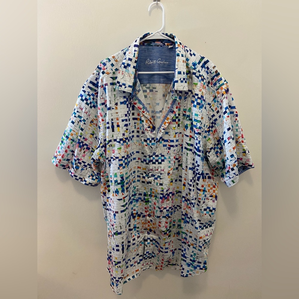 Big and Tall Robert Graham 4XL Tall multi color